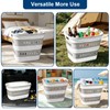 46L/12 Gal Collapsible Laundry Baskets, Foldable Hamper with Handles, Plastic