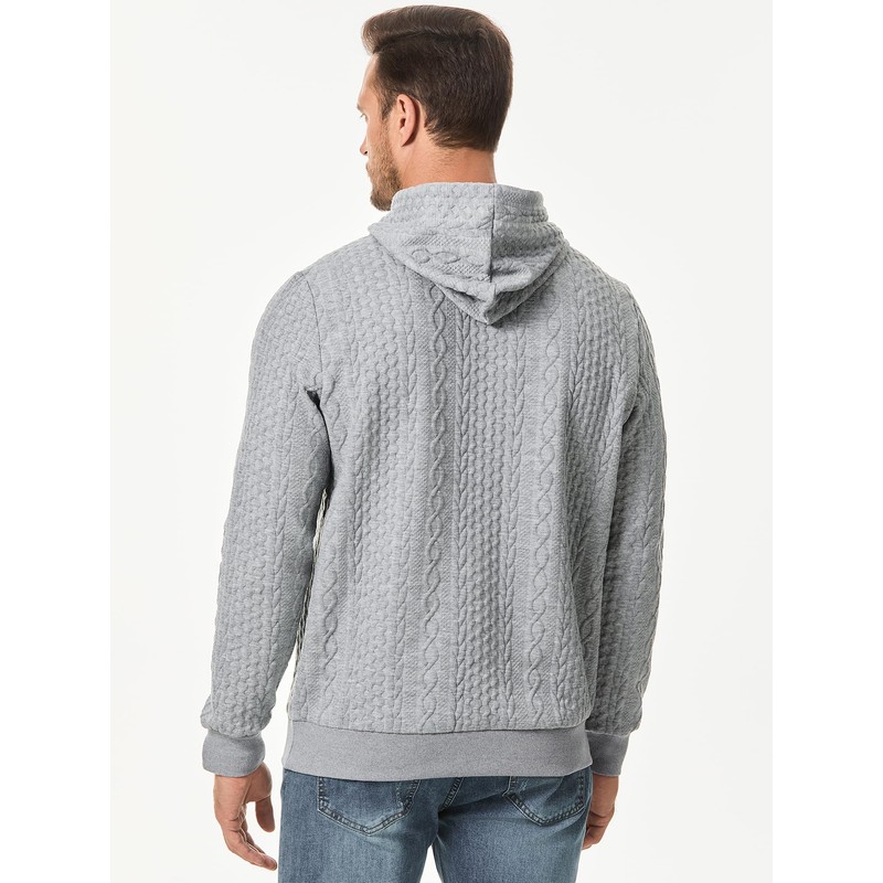 JMIERR Men's Casual Pullover Hoodies Drawstring Pattern Hooded Sweatshirts with