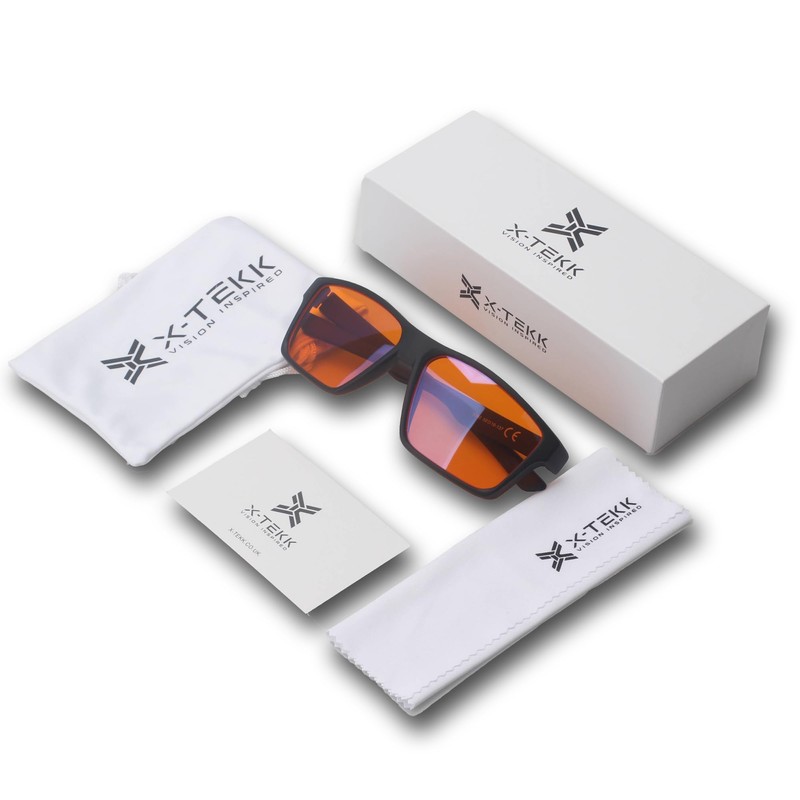 X-TEKK Gaming Glasses - Blue Light Blocking Glasses - Computer