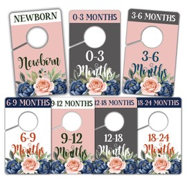 Baby Closet Size Dividers, Clothing Age Organizers for Nursery Organization, Newborn Essentials