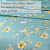 ZRNBAST Sheets Set King Floral Sheets, 100% Microfiber Elegant Farmhouse