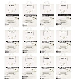 Bobino Cord Wrap : Medium/White - Cable & Wire Management (12-Pack)