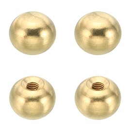 PATIKIL M3x10mm Thread Cap Nuts Knob, 4pcs Brass Ball Lamp Decoration Screw Caps Nut Cover Nut for Furniture Lighting or DIY Project