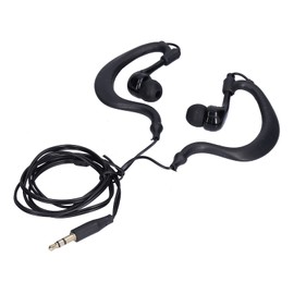 Swimming Headphones 3.5Mm Plug Waterproof Conduction Headphones With Replace Earplugs For Swimming Running Surfingblack (black)