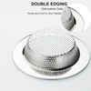Kitchen Sink Strainer Stainless Steel, LASSHSWA Kitchen Sink Drain Strainer,