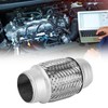 QANYEGN Stainless Steel SS Double Braid Flex Pipe, Exhaust Adaptor