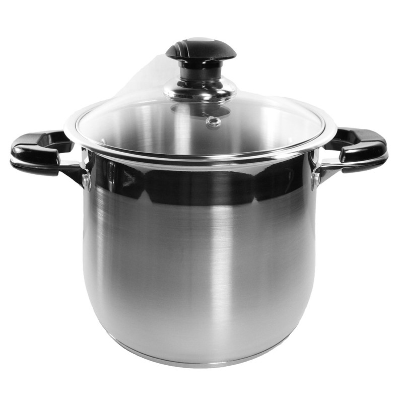 10 Qt Stock Pot 18/10 Stainless Steel Super Double Capsulated