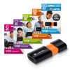 Xlyne Wave 4GB USB 2.0 Flash Memory Stick Black