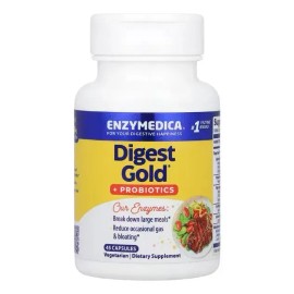 Enzymedica Digest Gold Y Probióticos 45 Cápsulas Sabor Sin Sabor