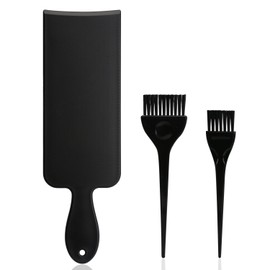 Highlighting Board and Tint Brush Hair Dye Set, Segbeauty Black Balayage Brush Salon Hairdresser Highlighting Paddle & Hair Dye Brush - Perfect for Hair Dye Hair Paint Highlights