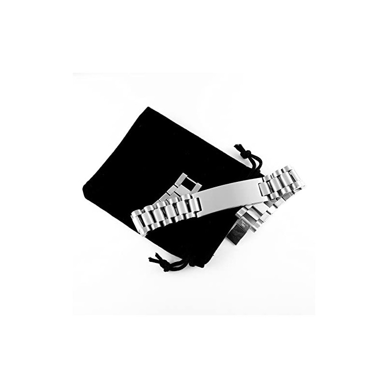 DARIN GIFT Medical Alert Ladder Stainless Steel Bracelet, Allergic to