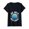 Womens Ice Water Ice Bath Bold Ice Bath V-Neck T-Shirt