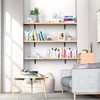 Heavy Duty Shelf Brackets 10 Inch, 6 Pack Floating Shelf