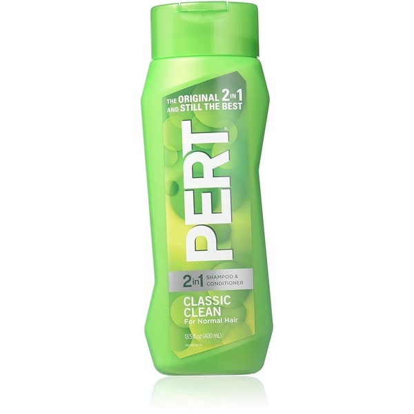 Pert Plus 2-in-1 Shampoo & Conditioner, Normal Hair, Green Tea, 13.5 Fl Oz