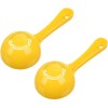 2Pcs Yellow Rice Paddle Scoop Mold for Rice Ball Making,Non-Stick