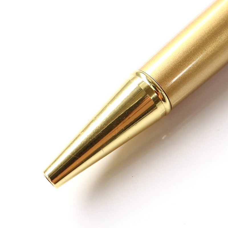 Gold Stone Ballpoint Pen with Gold Foil 24K Sparkle, Pure