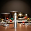 Silver Drum Key Keys Tuning Drums Metal Drill Bit Percussion