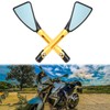 JMTBNO Universal M8 M10 Motorcycle Rear View Mirrors Handle bar