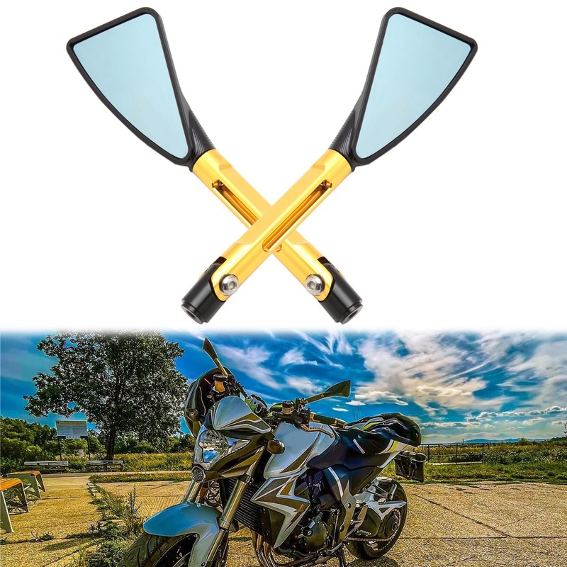 JMTBNO Universal M8 M10 Motorcycle Rear View Mirrors Handle bar