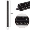 1 Pcs Meter Ruler Architectural Scale Ruler, Aluminum Triangular Scale