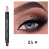RoseFlower 6Pcs Metallic Cream Eye Shadow Pencil Eyeliner Crayon Set