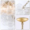 4-Pack Bubble Blown Glass Light Fixture Replacement Shades, Dia 4"