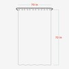 Zenna Home Clear Shower Curtain Liner with 9 Storage Pockets,