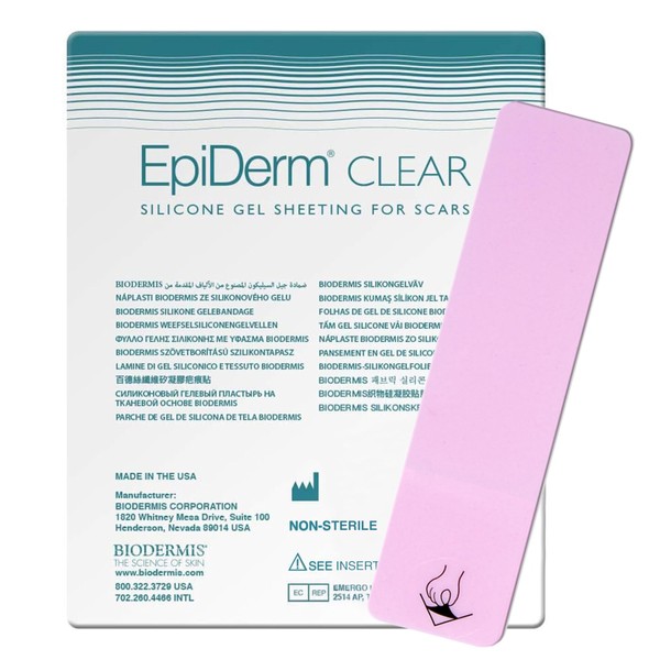 Epiderm Silicone Gel Scar Strips - Premium Silicone Scar Tape