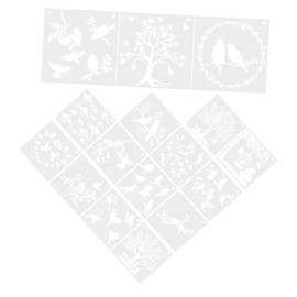 Gadpiparty 16 Sheets of DIY Birds Stencils for Painting Multi-Function Hollow Drawing Templates for Boys and Girls Crafts and Wall Decor
