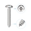 sourcing map Phillips Head Self Tapping Screws, #12x1-1/2" 304 Stainless