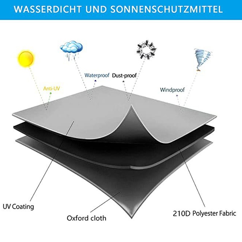 Sandbox Cover with Drawstring Square Dust Proof Anti UV Waterproof
