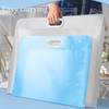 Sohynca Plastic Art Portfolio, Large Art Portfolio with Handles,Waterproof Portfolio