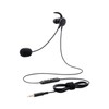 Elecom HS-EP16TBK Headset, Microphone Arm, 4 Pole Mini Plug, In-Ear,
