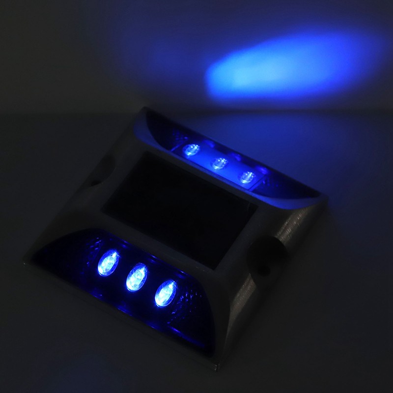 LED Solar Power Ground Marker Lights Waterproof Outdoor Driveway Road
