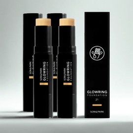 Anjumain Son&Park Glow Ring Stick Foundation, No. 21 Light, 2 pieces / 손앤박 글로우 링 스틱 파운데이션, 21호 라이트, 2개