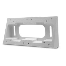 MHT-3D Wedge Bracket for Ring Doorbell 20° Ring 1/2/3/3+/4 20 Degree Angle Left in Various Colours (White)