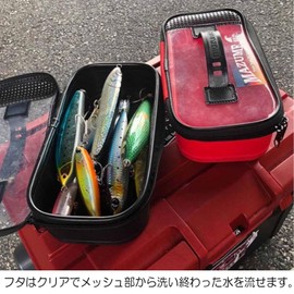 mazume EVA Lure Case, Compact, MZBK-512-01, Black, Length 4.5 x Width 9.4 x Height 2.4 inches (11.5 x 24 x 6 cm)