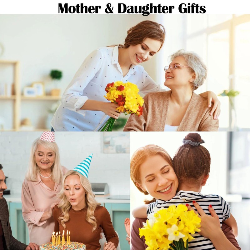 CERSLIMO Mother Daughter Gifts - I Love You Elephant Pendant