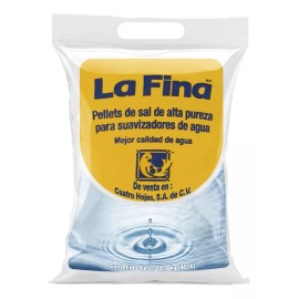LA FINA Sal En Pellets Suavizador De Agua Premium 18.1 Kg