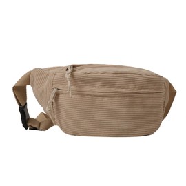 BABYVIVA 2023 Waist Bag for Women Corduroy Fanny Pack Large Capacity Solid Color Waist Bag Chest Bag for Girls Versatile Shoulder Bag, khaki