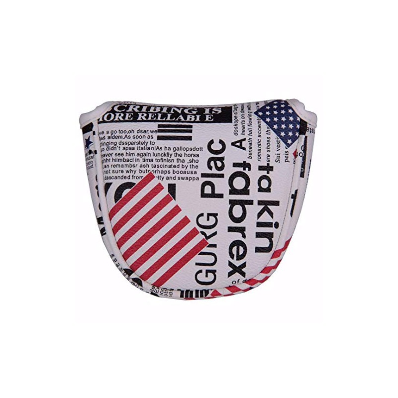 Putter Cover Headcover Odyssey 2 Ball Mallet American Flag