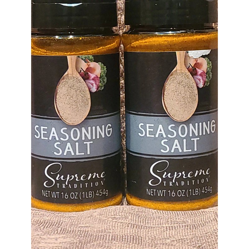 Supreme Tradition Lot Of (2) Seasoning Salt,16 oz.by Supreme Tradition