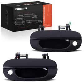 A-Premium Outside Exterior Door Handles Compatible with Dodge Ram 1500 1994-2001, Ram 2500 1994-2002, Ram 3500 1994-2002, Smooth Black, 2-PC Set, Front Driver and Passenger Side