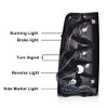 ALLGOOD Tail Lights Assembly w/Bulbs, Compatible with Chevy Silverado Pickup