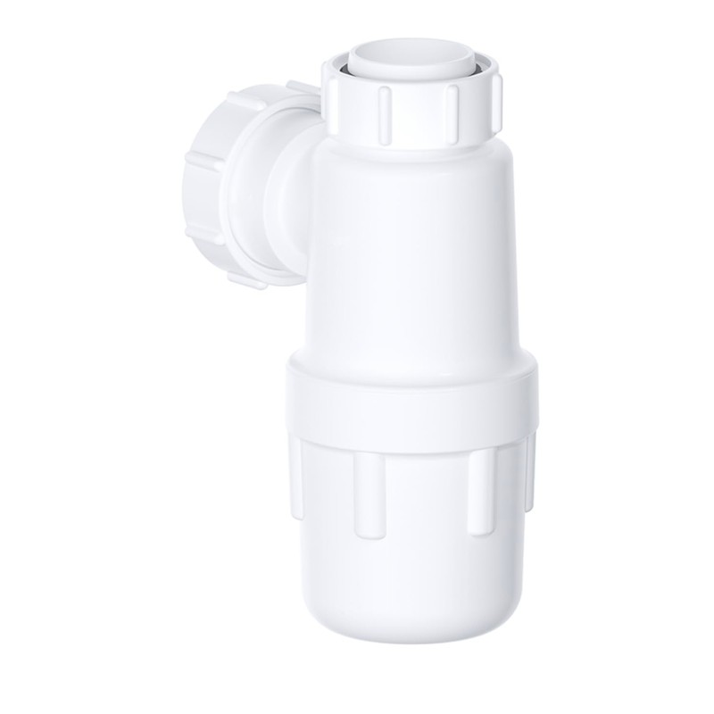 Universal Bottle Trap 32mm 1-1/4" with Anti-Slip Ring, Kitchen Sink