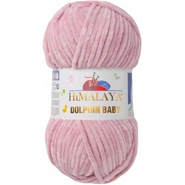 Strickfein Himalaya Dolphin Baby Wool Yarn, Cotton Knitting Wool for Knitting, Crochet (80349 Dusky Pink)
