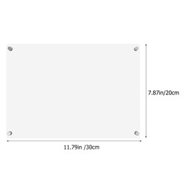 STOBOK for Erasable Erase Magnetic Fridge Shopping Planner Clear Magnet Notepad Message Dry Board Blank Whiteboard Wall Acrylic Kitchen Reminder List Practical Refrigerator