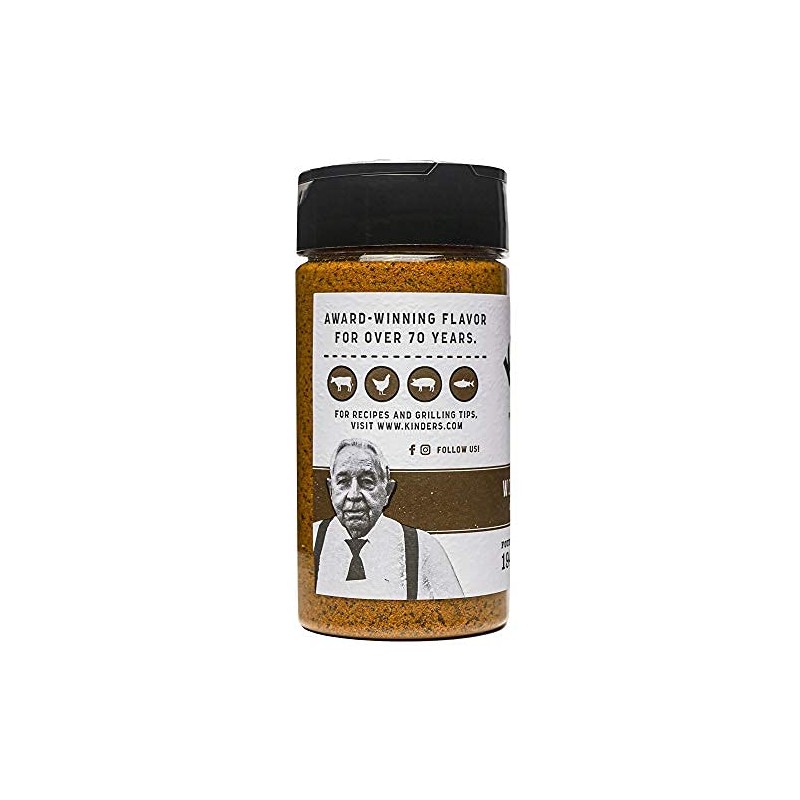 Kinder's Organic Woodfired Garlic Rub, Premium Quality Seasoning, MSG Free