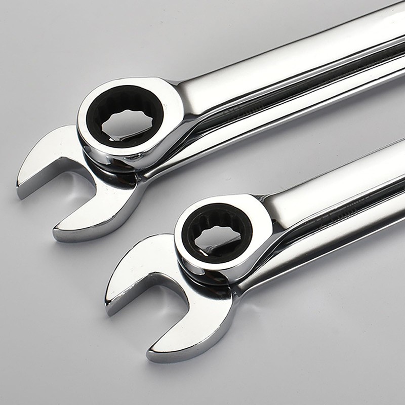 POWERTOOL Ratchet Spanner Open End & Ring Spanner Double Flat
