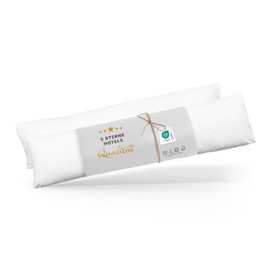 ZOLLNER Set of 2 Nursing Pillow Covers in 40 x 145 cm - Mixed Fabric - with Zip - Washable up to 60 °C - Oeko Tex Certified